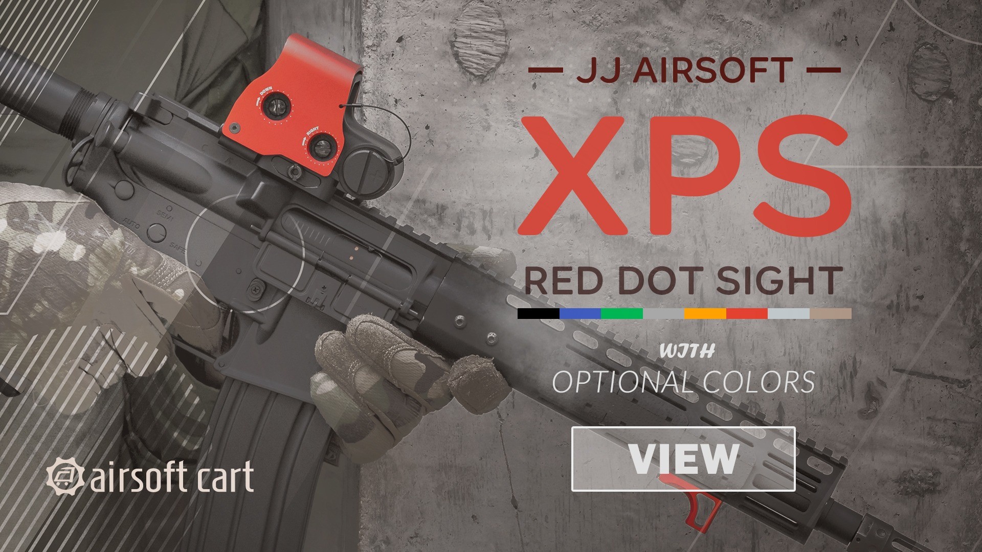 JJ Airsoft XPS Red Dot Sights